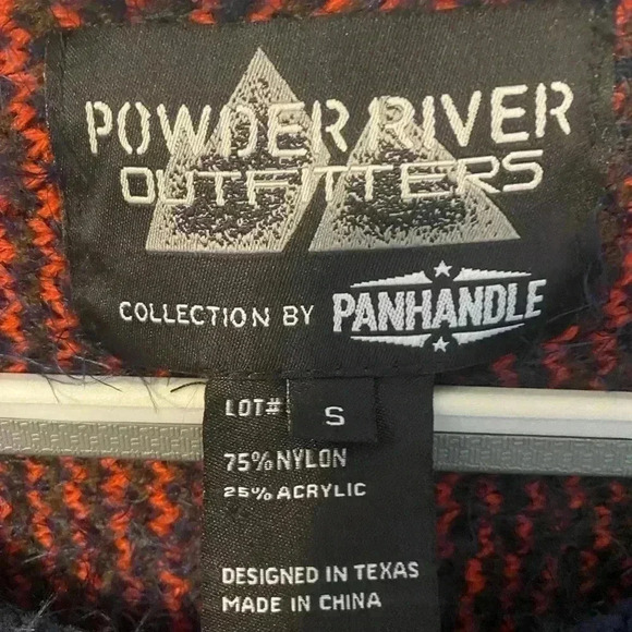 Powder River Outfitters Soft Fuzzy Southwestern Aztec Fringe‎ Longline Sweater - Picture 4 of 13